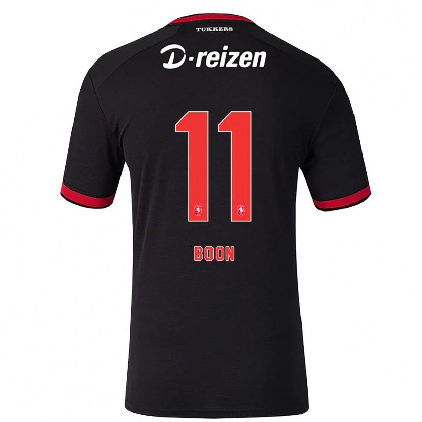 Danxen Kinder Damian Boon #11 Rot Weiß Schwarz Auswärtstrikot Trikot 2026/27 T-Shirt Schweiz