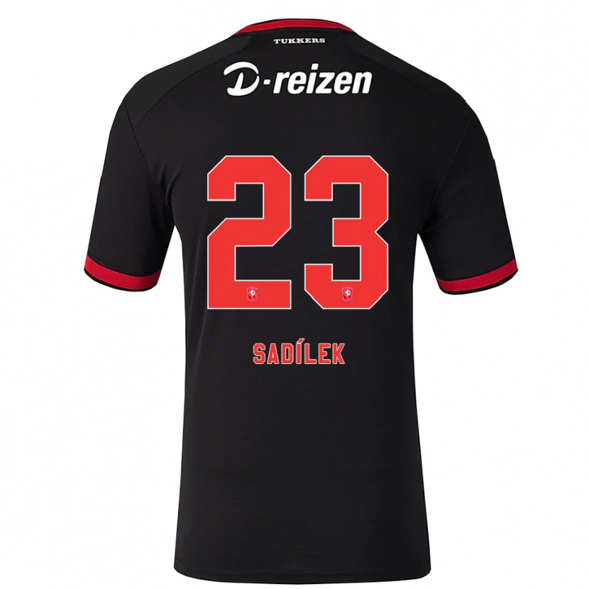 Danxen Kinder Michal Sadilek #23 Rot Weiß Schwarz Auswärtstrikot Trikot 2026/27 T-Shirt Schweiz