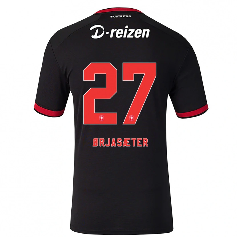 Danxen Kinder Sondre Ørjasæter #27 Rot Weiß Schwarz Auswärtstrikot Trikot 2026/27 T-Shirt Schweiz