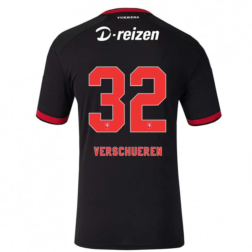 Danxen Kinder Arno Verschueren #32 Rot Weiß Schwarz Auswärtstrikot Trikot 2026/27 T-Shirt Schweiz