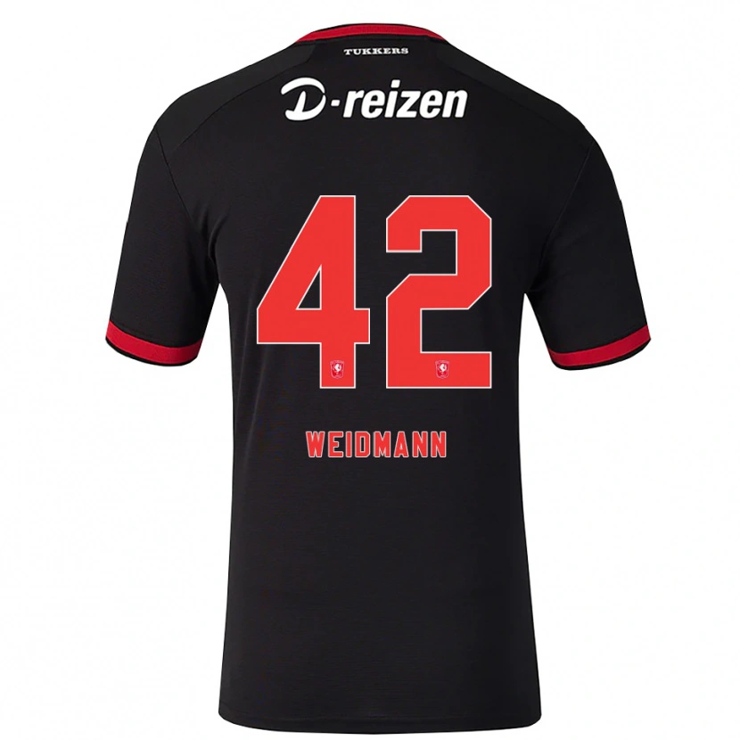 Danxen Kinder Daouda Weidmann #42 Rot Weiß Schwarz Auswärtstrikot Trikot 2026/27 T-Shirt Schweiz
