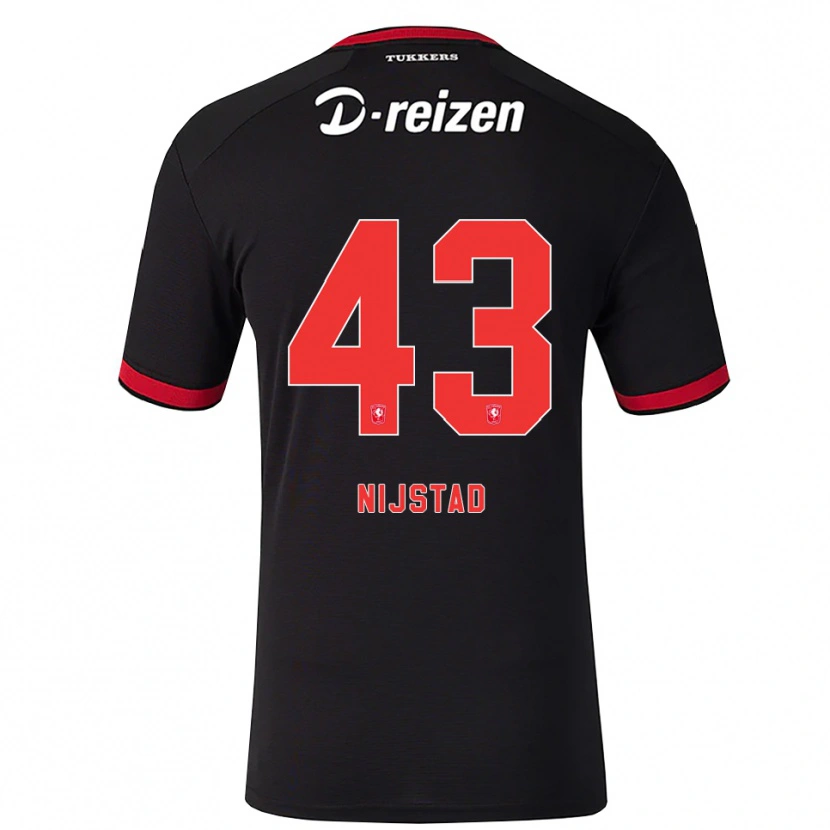 Danxen Kinder Ruud Nijstad #43 Rot Weiß Schwarz Auswärtstrikot Trikot 2026/27 T-Shirt Schweiz