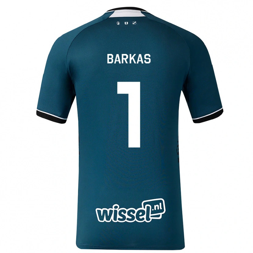 Danxen Kinder Vasilios Barkas #1 Dunkelschiefergrau Weiß Auswärtstrikot Trikot 2026/27 T-Shirt Schweiz
