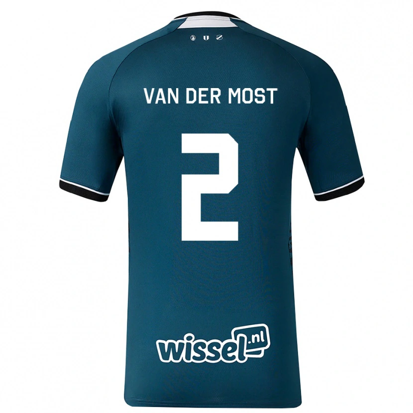 Danxen Kinder Liza Van Der Most #2 Dunkelschiefergrau Weiß Auswärtstrikot Trikot 2026/27 T-Shirt Schweiz