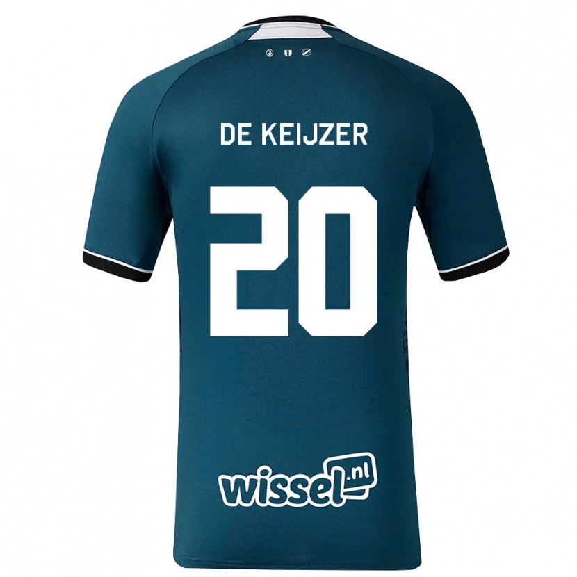 Danxen Kinder Lotje De Keijzer #20 Dunkelschiefergrau Weiß Auswärtstrikot Trikot 2026/27 T-Shirt Schweiz