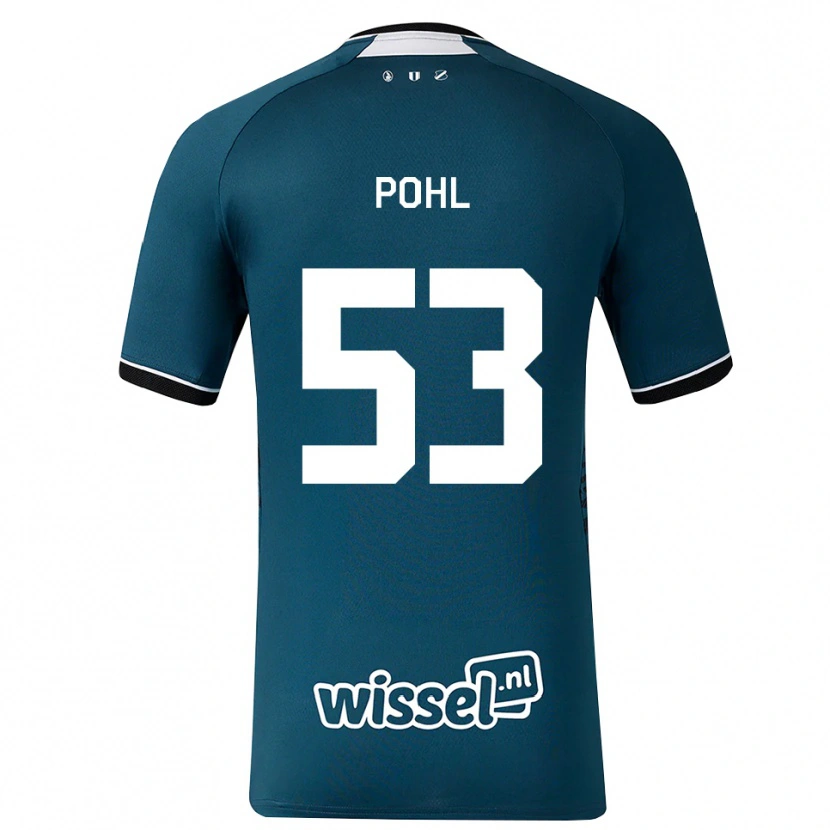 Danxen Kinder Ferdinand Pohl #53 Dunkelschiefergrau Weiß Auswärtstrikot Trikot 2026/27 T-Shirt Schweiz