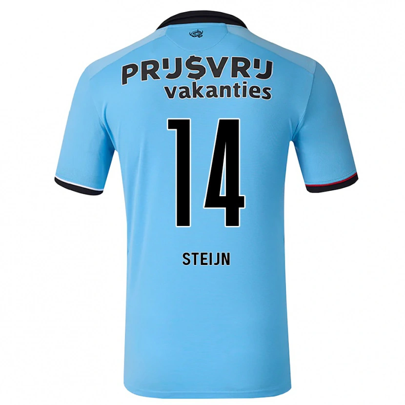 Danxen Kinder Sem Steijn #14 Tiefhimmelblau Schwarz Rot Auswärtstrikot Trikot 2026/27 T-Shirt Schweiz