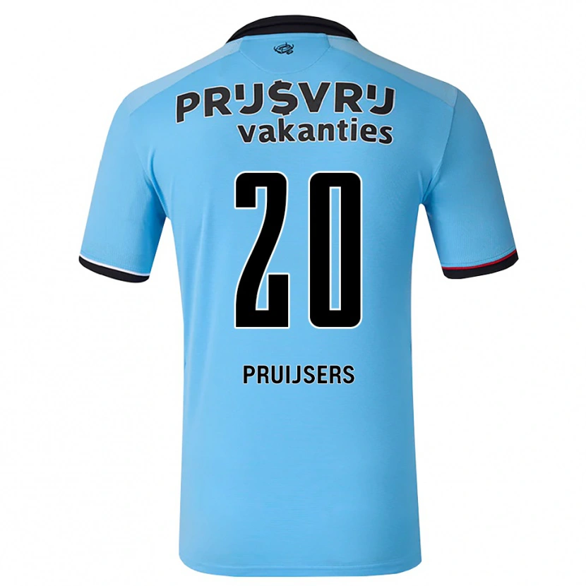 Danxen Kinder Tom Pruijsers #20 Tiefhimmelblau Schwarz Rot Auswärtstrikot Trikot 2026/27 T-Shirt Schweiz