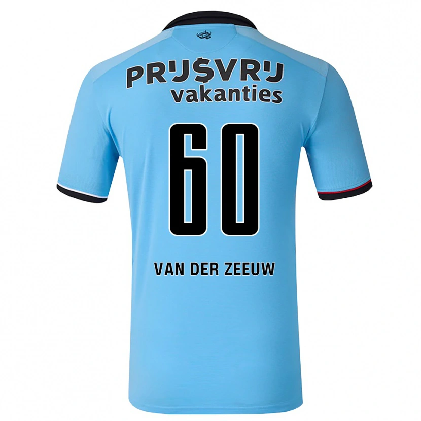 Danxen Kinder Twan Van Der Zeeuw #60 Tiefhimmelblau Schwarz Rot Auswärtstrikot Trikot 2026/27 T-Shirt Schweiz