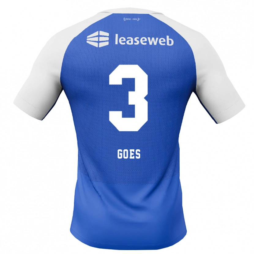 Danxen Kinder Wouter Goes #3 Himmelblau Rot Weiß Auswärtstrikot Trikot 2026/27 T-Shirt Schweiz