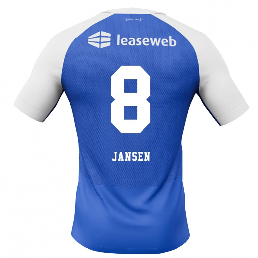 Danxen Kinder Jim Jansen #8 Himmelblau Rot Weiß Auswärtstrikot Trikot 2026/27 T-Shirt Schweiz
