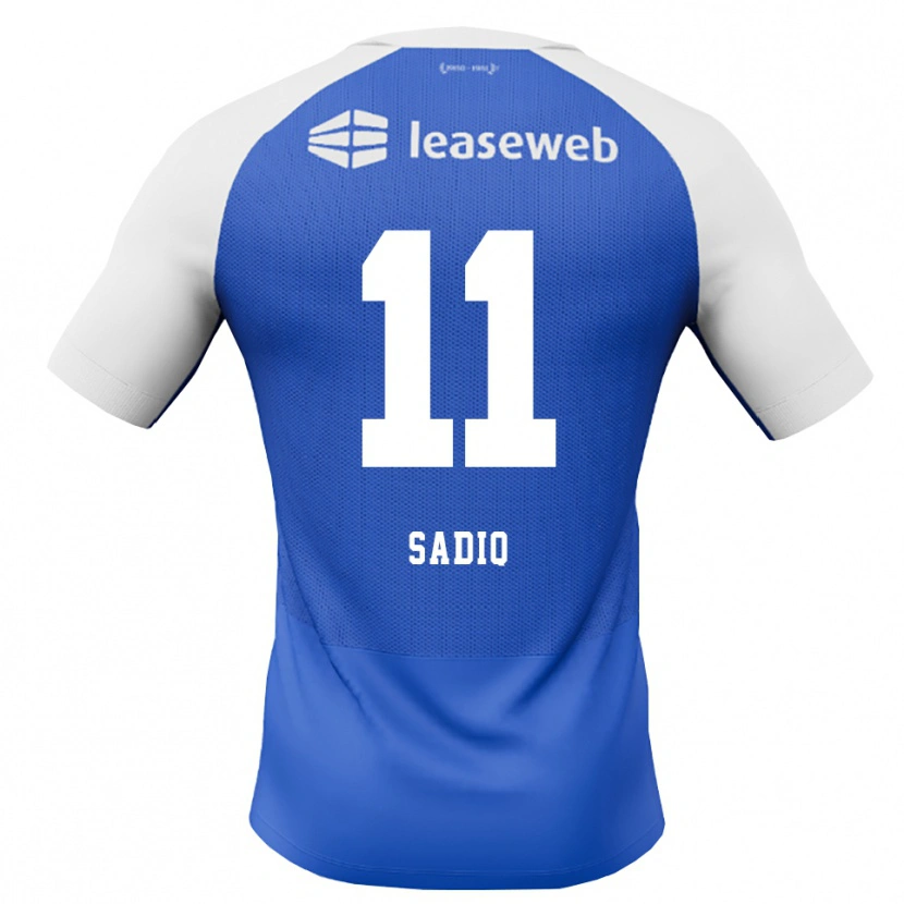 Danxen Kinder Ibrahim Sadiq #11 Himmelblau Rot Weiß Auswärtstrikot Trikot 2026/27 T-Shirt Schweiz