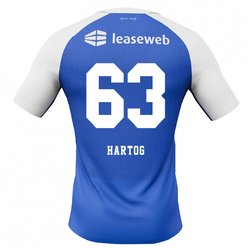 Danxen Kinder Jasper Hartog #63 Himmelblau Rot Weiß Auswärtstrikot Trikot 2026/27 T-Shirt Schweiz