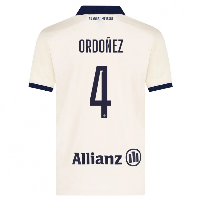 Danxen Kinder Joel Ordóñez #4 Beige Schwarz Auswärtstrikot Trikot 2026/27 T-Shirt Schweiz