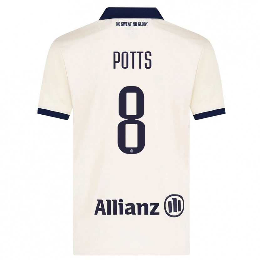 Danxen Kinder Freddie Potts #8 Beige Schwarz Auswärtstrikot Trikot 2026/27 T-Shirt Schweiz