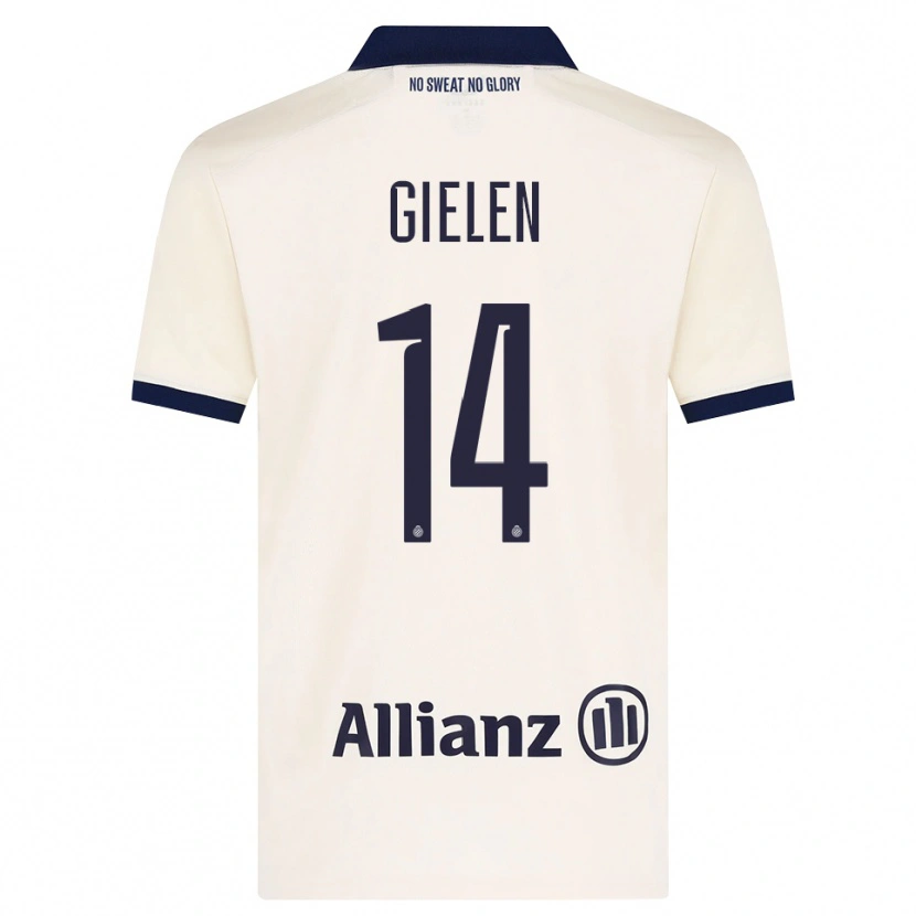 Danxen Kinder Sterre Gielen #14 Beige Schwarz Auswärtstrikot Trikot 2026/27 T-Shirt Schweiz