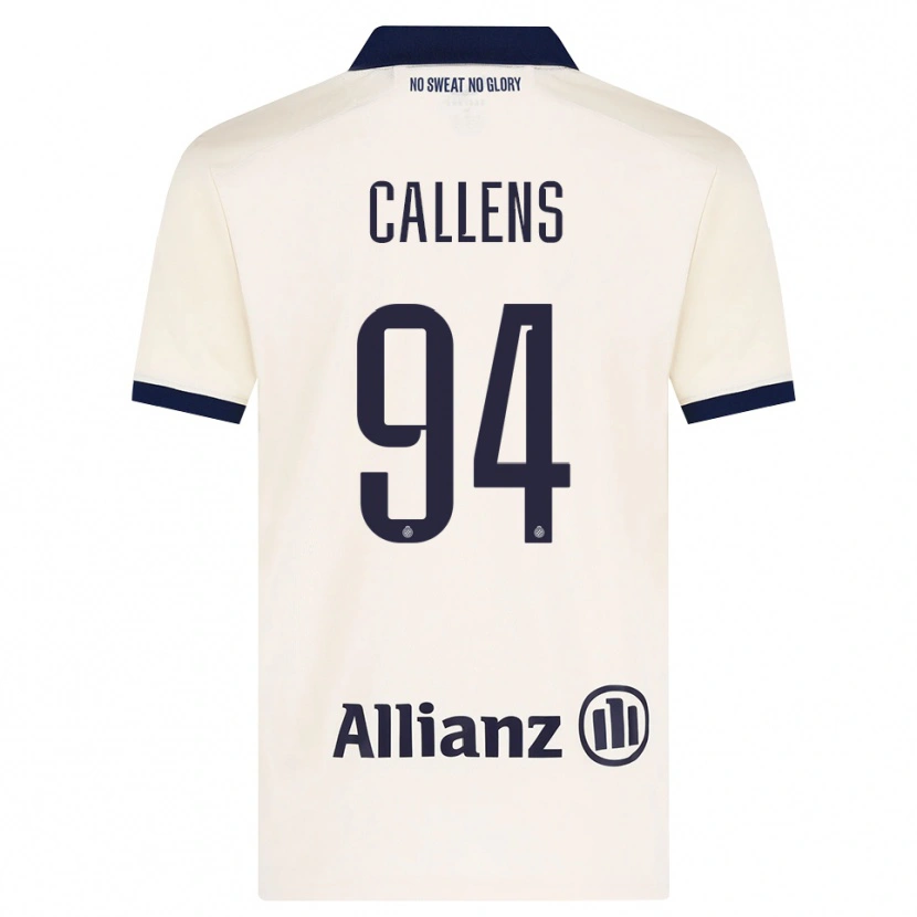 Danxen Kinder Emiel Callens #94 Beige Schwarz Auswärtstrikot Trikot 2026/27 T-Shirt Schweiz