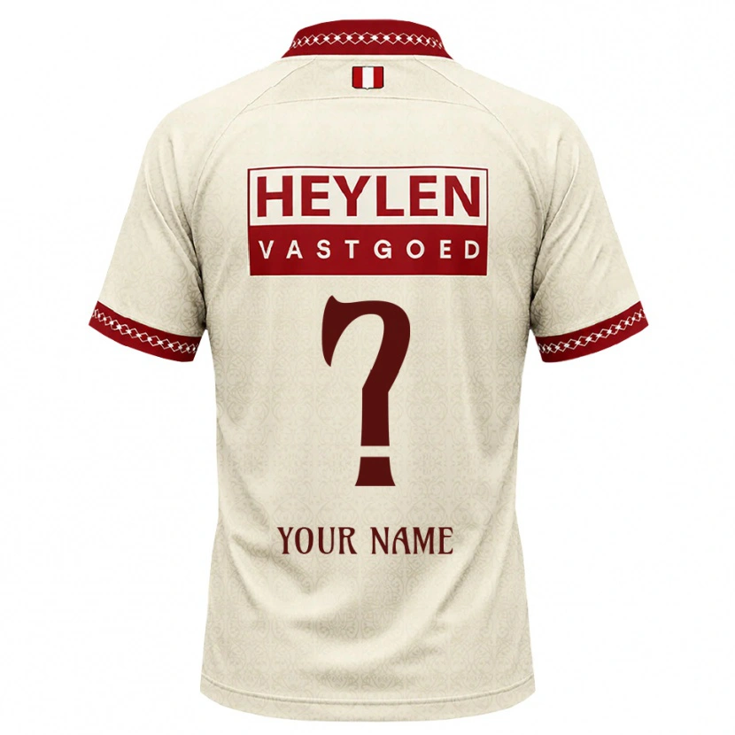 Danxen Kinder Ihren Namen #0 Beige Rot Auswärtstrikot Trikot 2026/27 T-Shirt Schweiz