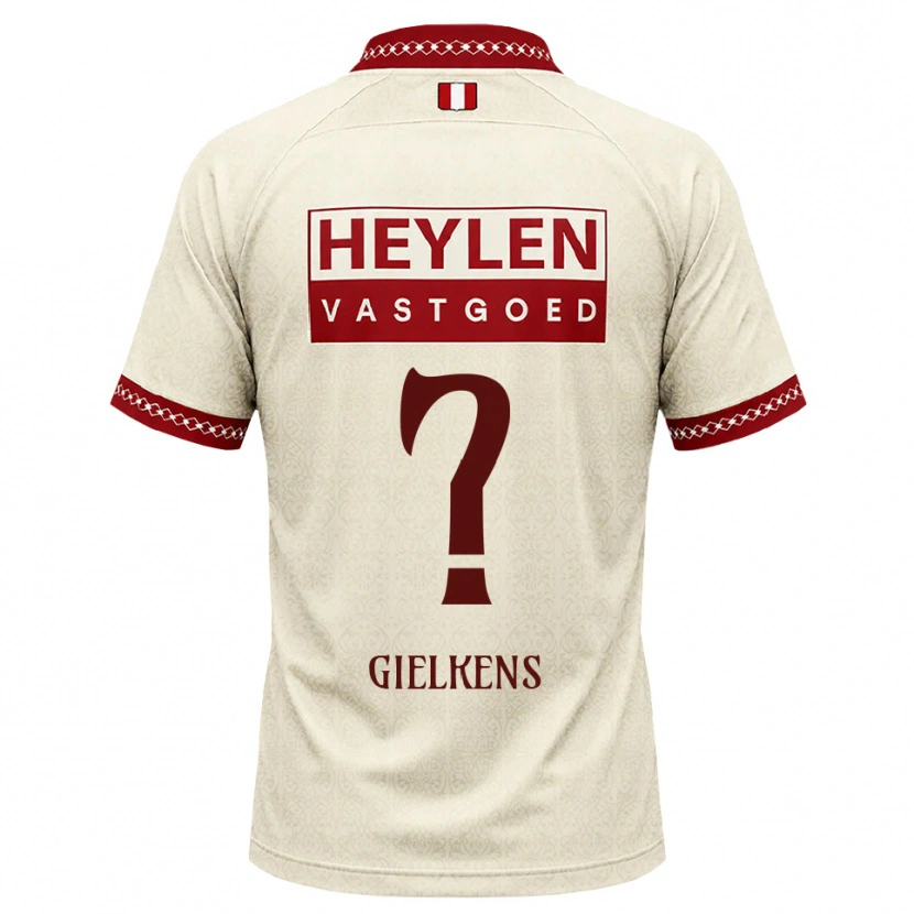 Danxen Kinder Mathijs Gielkens #0 Beige Rot Auswärtstrikot Trikot 2026/27 T-Shirt Schweiz