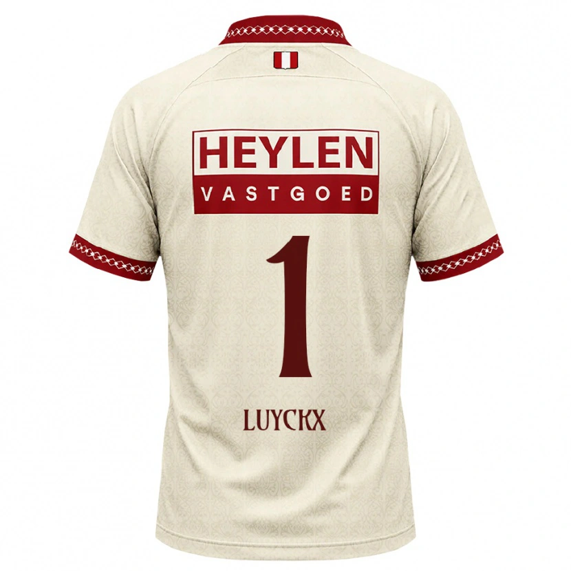 Danxen Kinder Vic Luyckx #1 Beige Rot Auswärtstrikot Trikot 2026/27 T-Shirt Schweiz