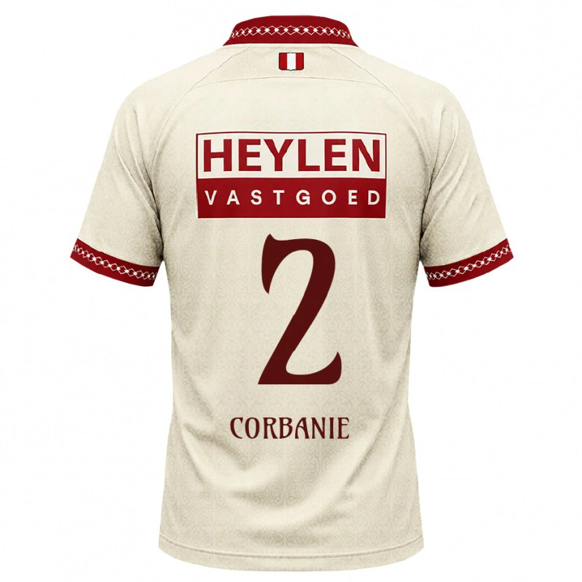 Danxen Kinder Kobe Corbanie #2 Beige Rot Auswärtstrikot Trikot 2026/27 T-Shirt Schweiz