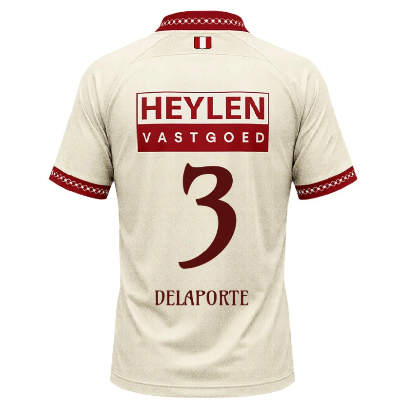 Danxen Kinder Kyano Delaporte #3 Beige Rot Auswärtstrikot Trikot 2026/27 T-Shirt Schweiz