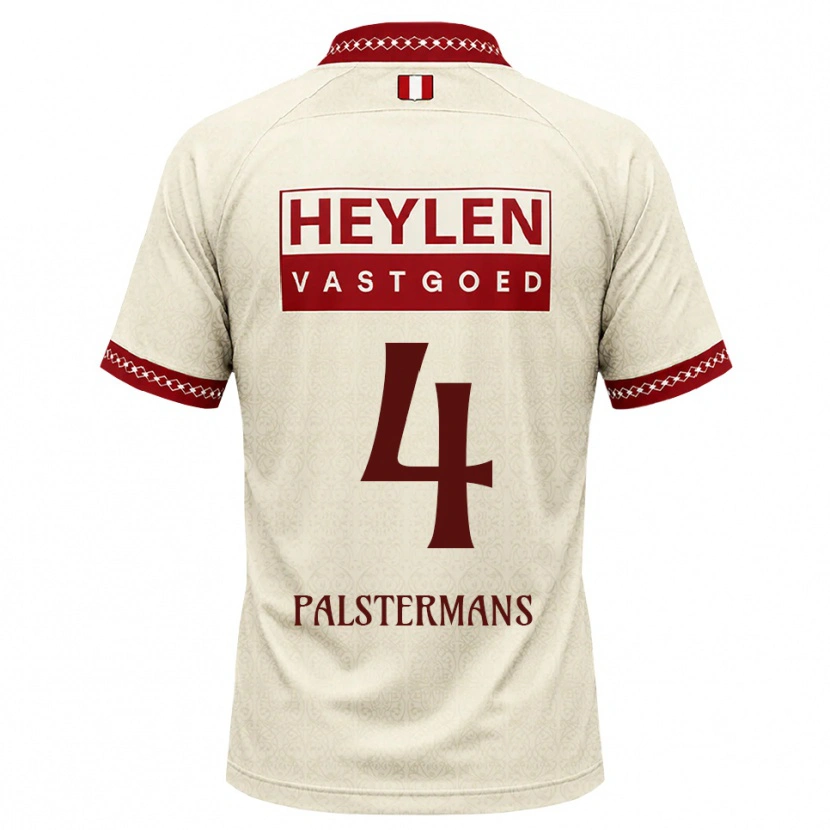 Danxen Kinder Jasper Palstermans #4 Beige Rot Auswärtstrikot Trikot 2026/27 T-Shirt Schweiz