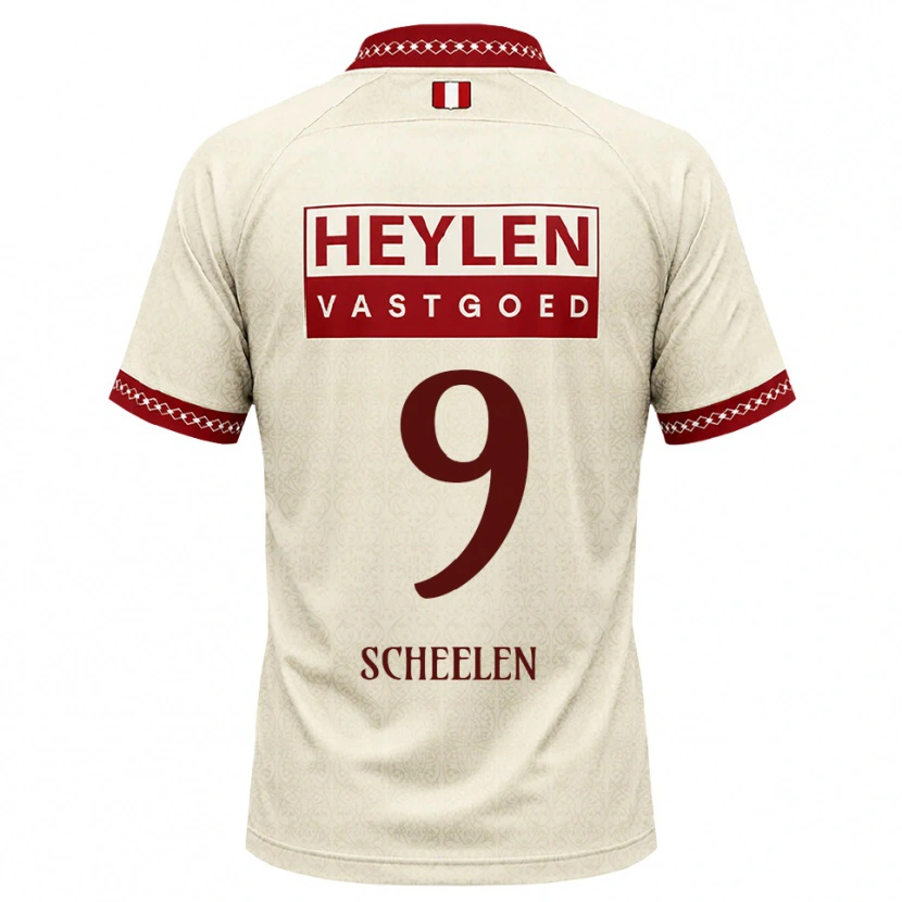 Danxen Kinder Thijme Scheelen #9 Beige Rot Auswärtstrikot Trikot 2026/27 T-Shirt Schweiz