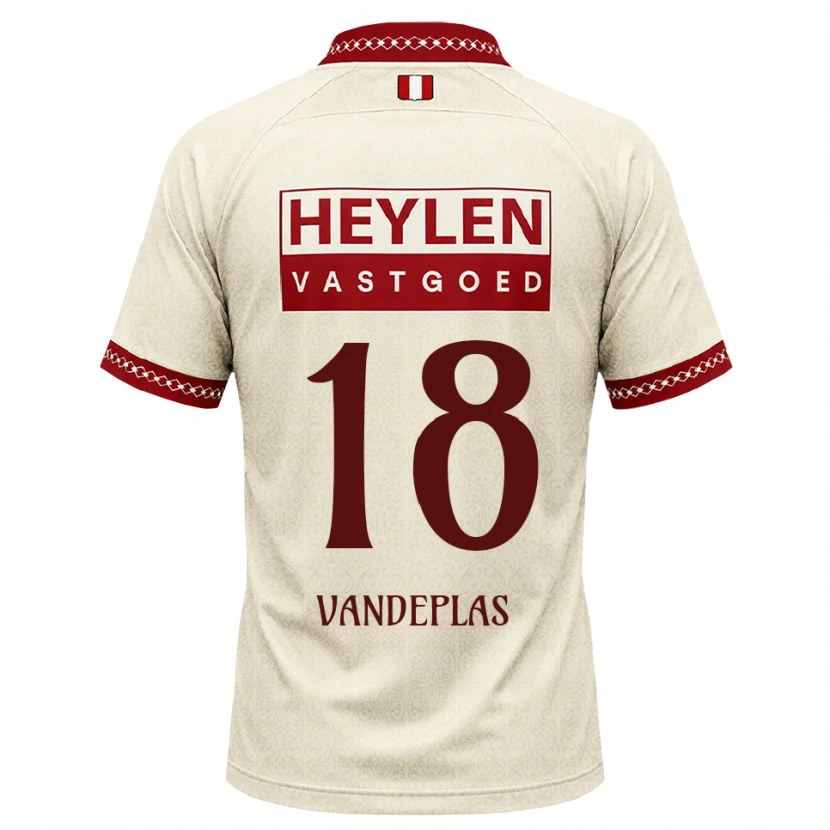 Danxen Kinder Gerard Vandeplas #18 Beige Rot Auswärtstrikot Trikot 2026/27 T-Shirt Schweiz