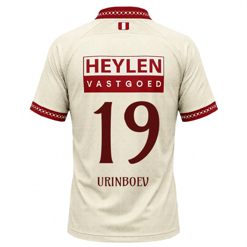 Danxen Kinder Mukhammadali Urinboev #19 Beige Rot Auswärtstrikot Trikot 2026/27 T-Shirt Schweiz