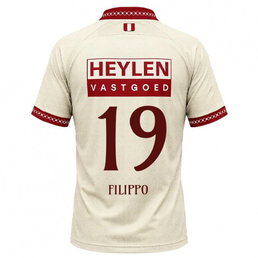 Danxen Kinder Niels Filippo #19 Beige Rot Auswärtstrikot Trikot 2026/27 T-Shirt Schweiz