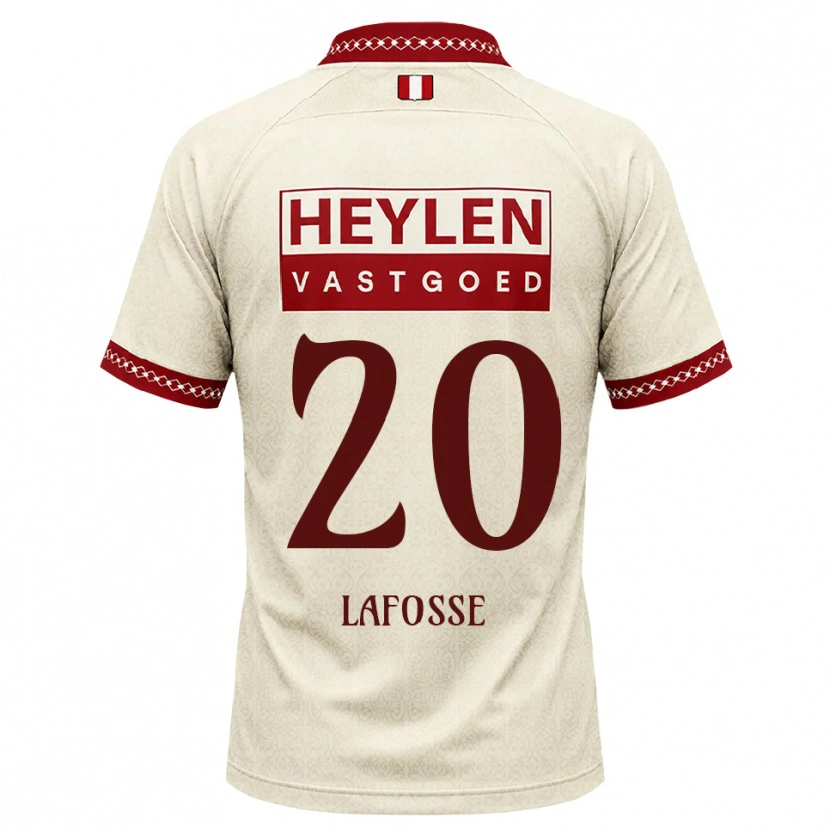 Danxen Kinder Jarne Lafosse #20 Beige Rot Auswärtstrikot Trikot 2026/27 T-Shirt Schweiz
