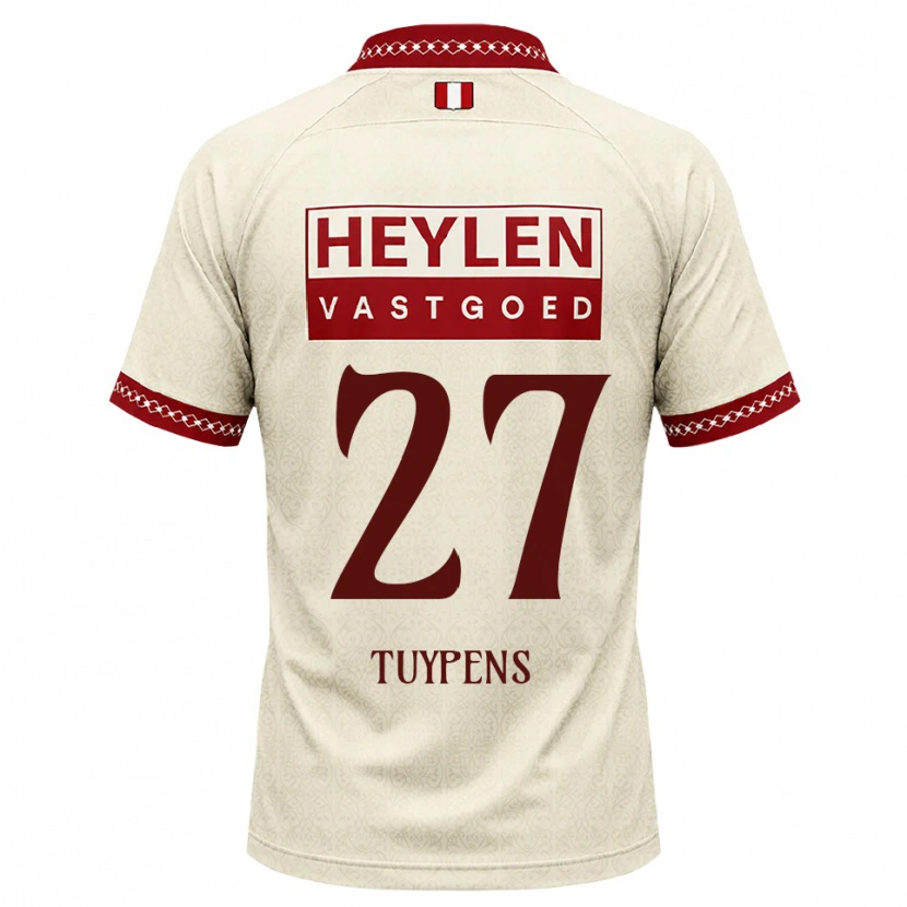 Danxen Kinder Eran Tuypens #27 Beige Rot Auswärtstrikot Trikot 2026/27 T-Shirt Schweiz