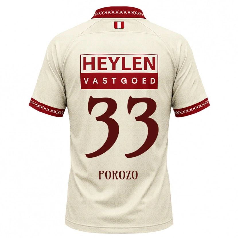 Danxen Kinder Snayder Porozo #33 Beige Rot Auswärtstrikot Trikot 2026/27 T-Shirt Schweiz