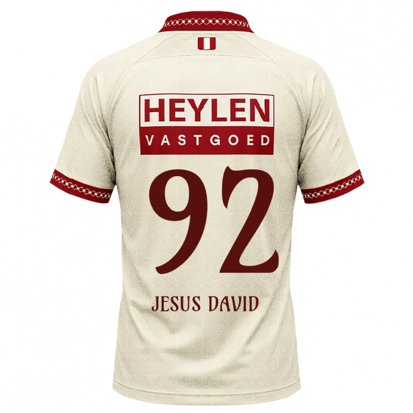 Danxen Kinder Gabriel Jesus David #92 Beige Rot Auswärtstrikot Trikot 2026/27 T-Shirt Schweiz