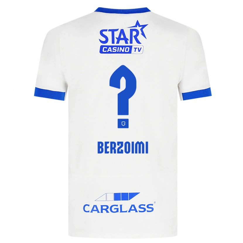 Danxen Kinder Mohamed Berzoimi #0 Weiß Blau Auswärtstrikot Trikot 2026/27 T-Shirt Schweiz