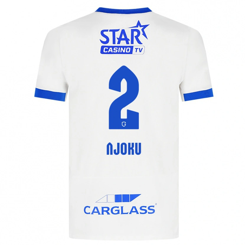 Danxen Kinder Junior Njoku #2 Weiß Blau Auswärtstrikot Trikot 2026/27 T-Shirt Schweiz