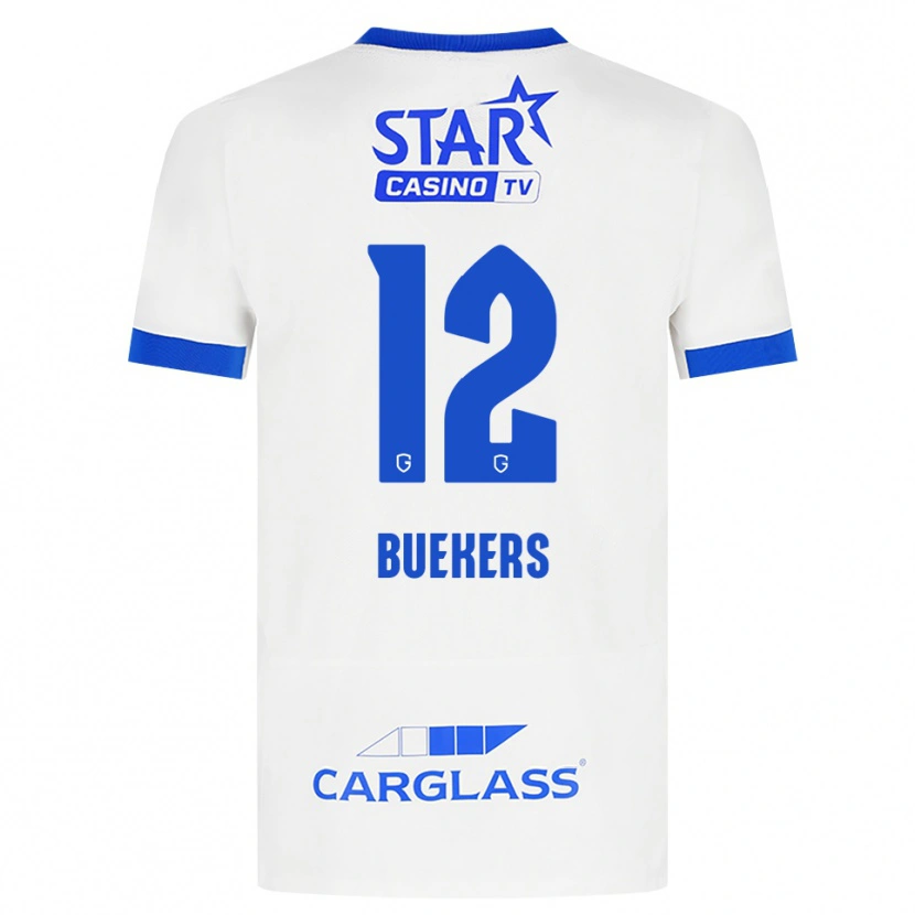 Danxen Kinder Maxime Buekers #12 Weiß Blau Auswärtstrikot Trikot 2026/27 T-Shirt Schweiz