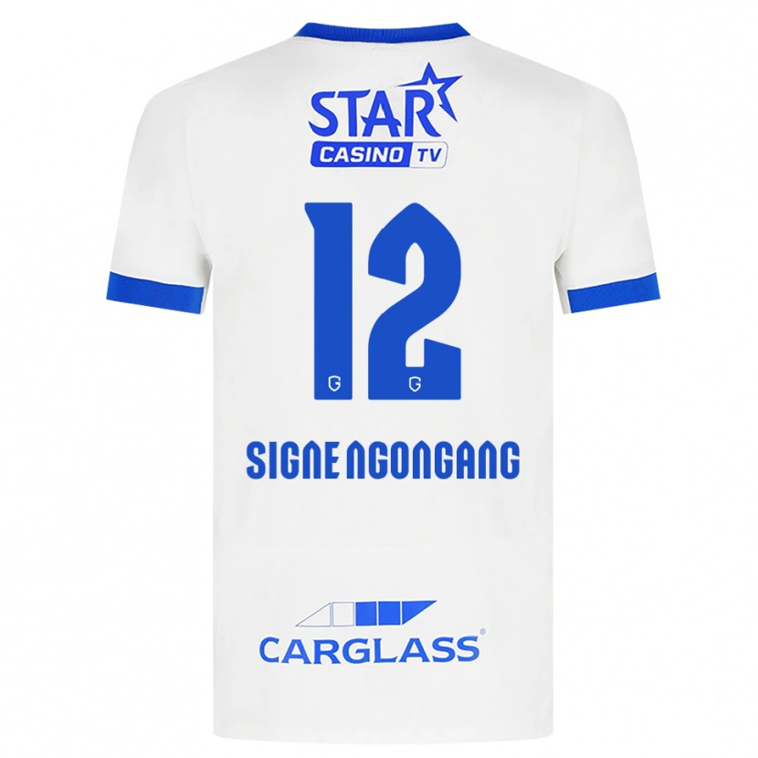 Danxen Kinder Yannick Signe Ngongang #12 Weiß Blau Auswärtstrikot Trikot 2026/27 T-Shirt Schweiz
