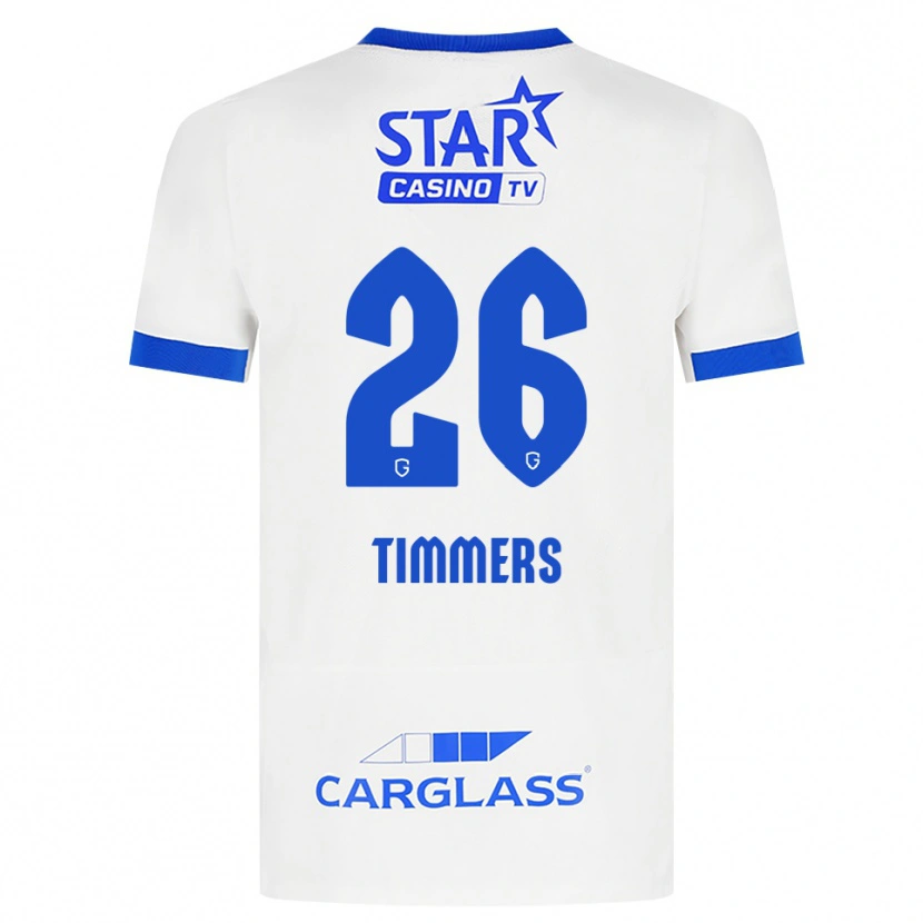 Danxen Kinder Sebastiaan Timmers #26 Weiß Blau Auswärtstrikot Trikot 2026/27 T-Shirt Schweiz