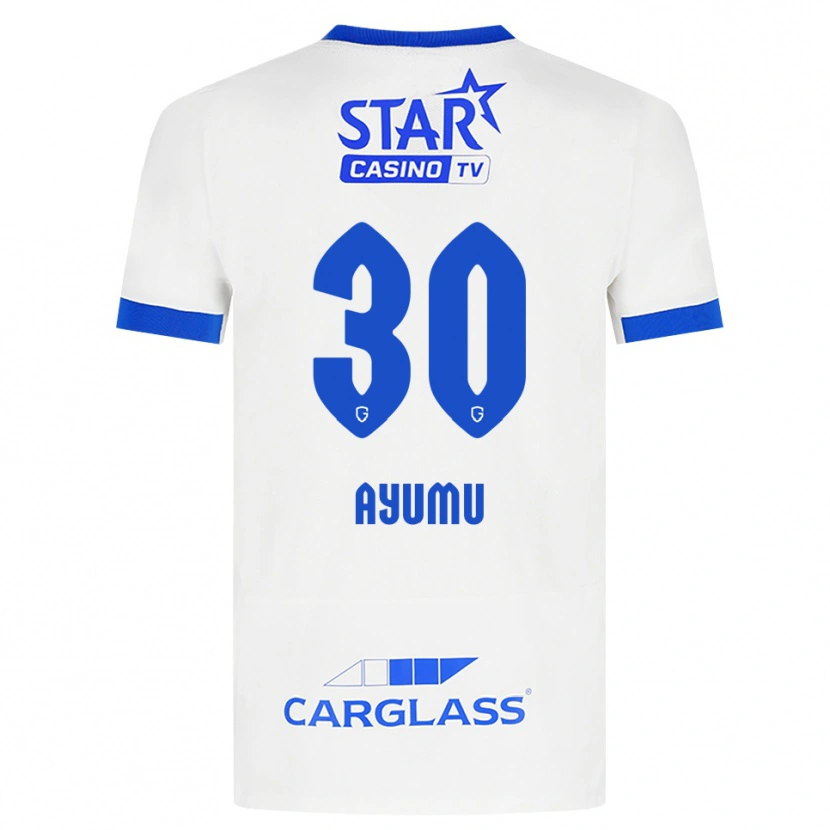 Danxen Kinder Ayumu Yokoyama #30 Weiß Blau Auswärtstrikot Trikot 2026/27 T-Shirt Schweiz