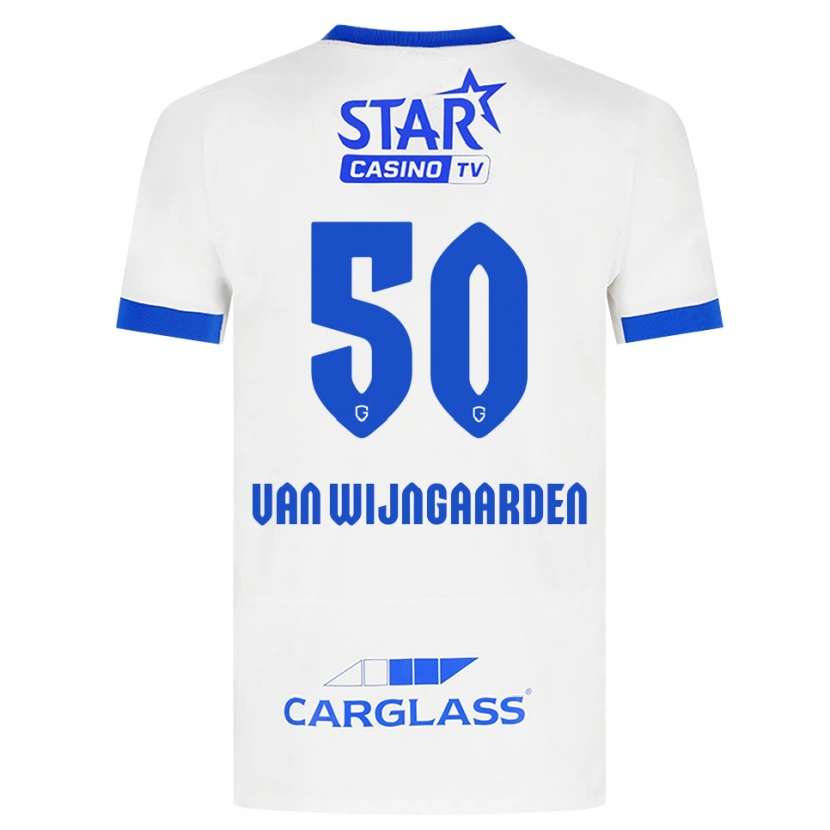 Danxen Kinder Maren Van Wijngaarden #50 Weiß Blau Auswärtstrikot Trikot 2026/27 T-Shirt Schweiz