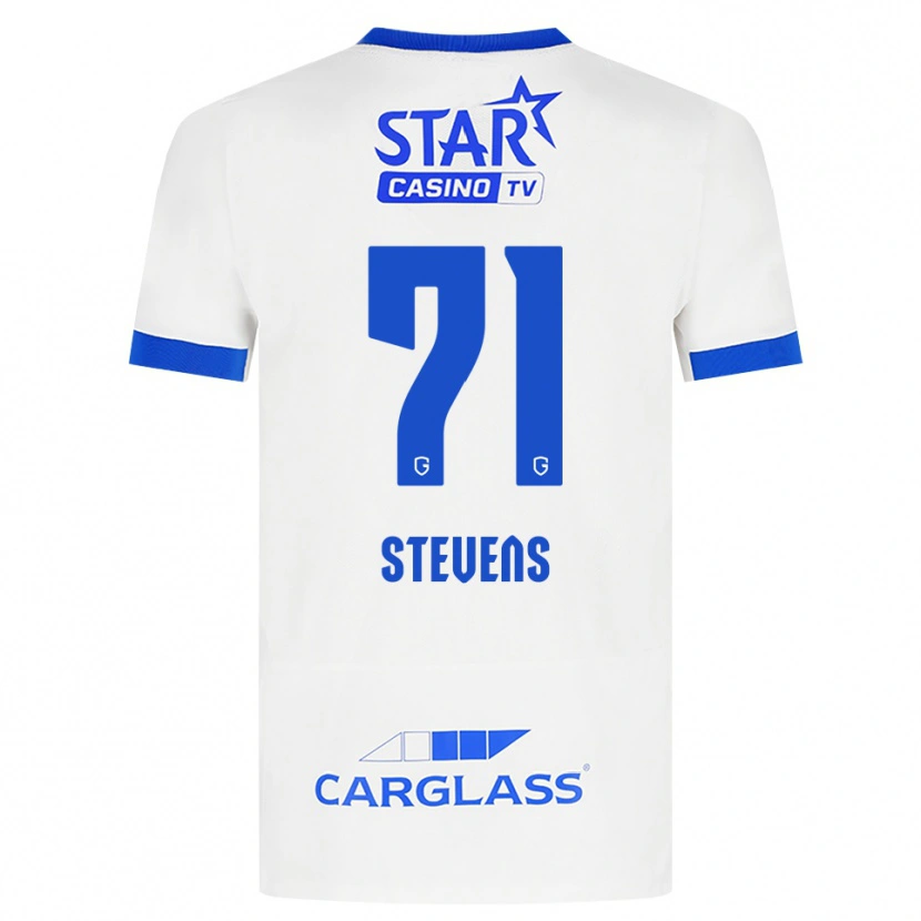Danxen Kinder Brent Stevens #71 Weiß Blau Auswärtstrikot Trikot 2026/27 T-Shirt Schweiz