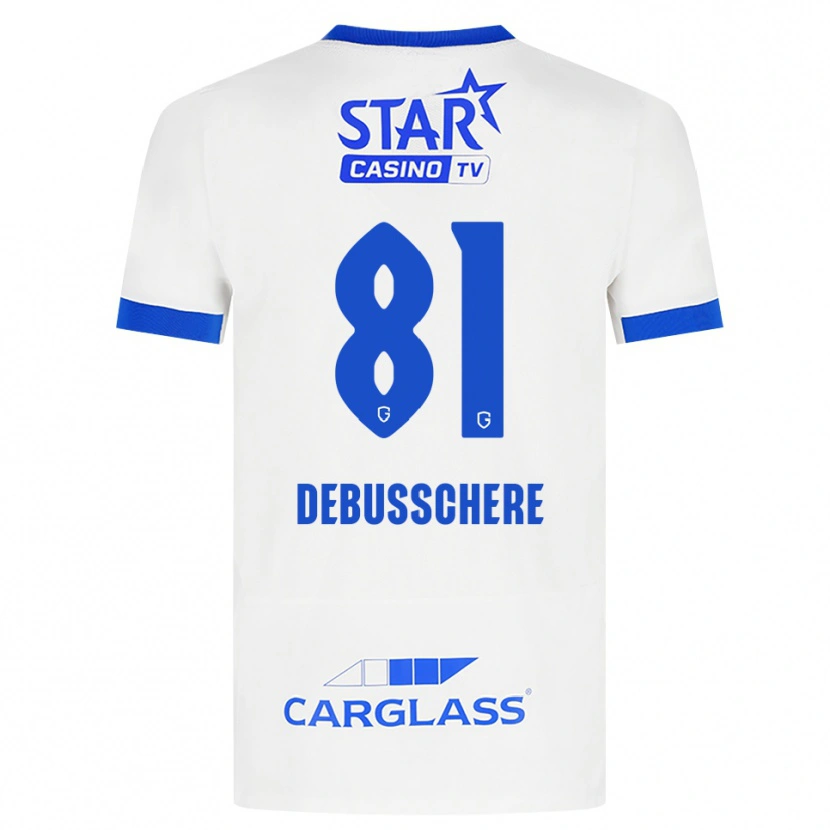 Danxen Kinder Vic Debusschere #81 Weiß Blau Auswärtstrikot Trikot 2026/27 T-Shirt Schweiz