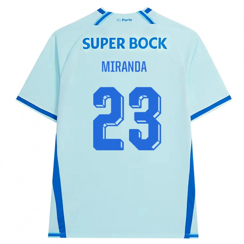 Danxen Kinder João Miranda #23 Hellcyan Blau Ausweichtrikot Trikot 2026/27 T-Shirt Schweiz