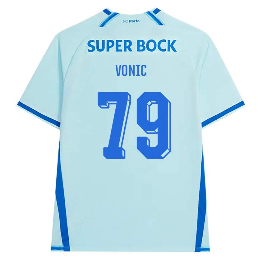 Danxen Kinder Leonardo Vonić #79 Hellcyan Blau Ausweichtrikot Trikot 2026/27 T-Shirt Schweiz