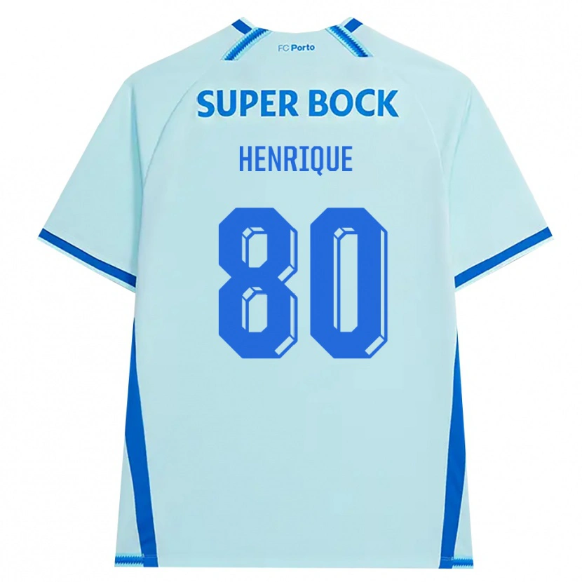 Danxen Kinder Kaio Henrique #80 Hellcyan Blau Ausweichtrikot Trikot 2026/27 T-Shirt Schweiz