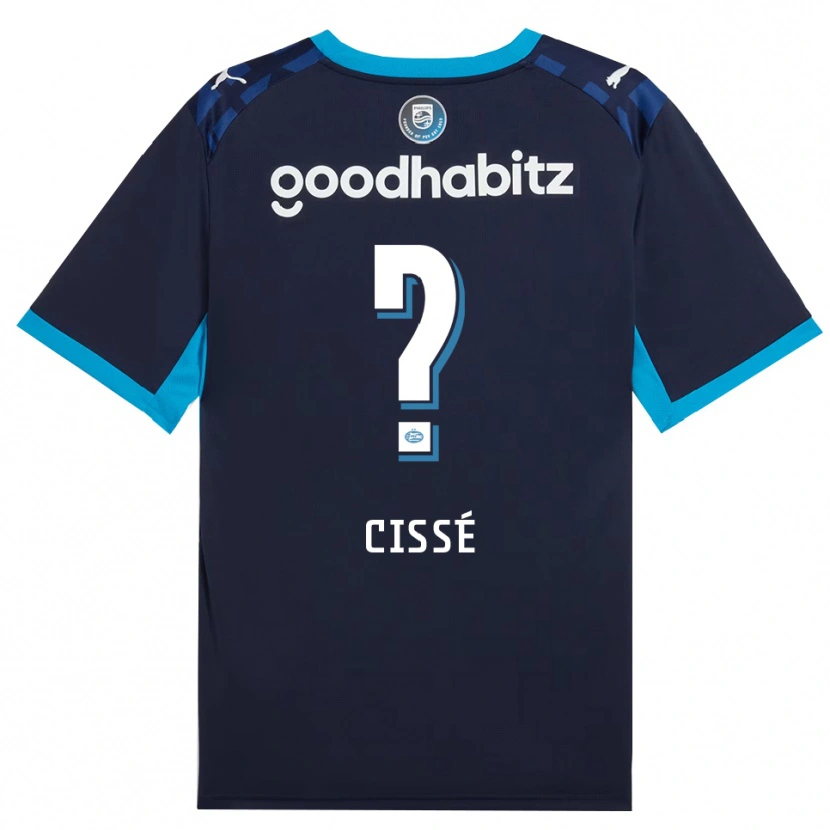 Danxen Kinder Alseny Cissé #0 Himmelblau Königlichblau Ausweichtrikot Trikot 2026/27 T-Shirt Schweiz
