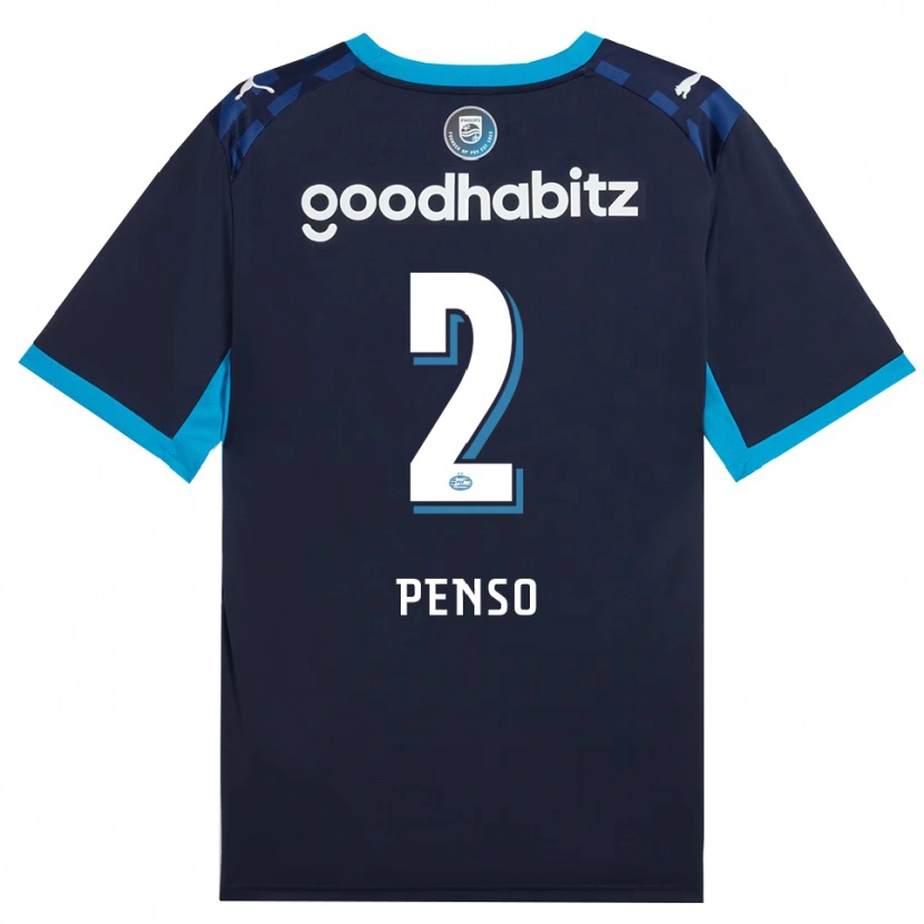 Danxen Kinder Kyano Penso #2 Himmelblau Königlichblau Ausweichtrikot Trikot 2026/27 T-Shirt Schweiz