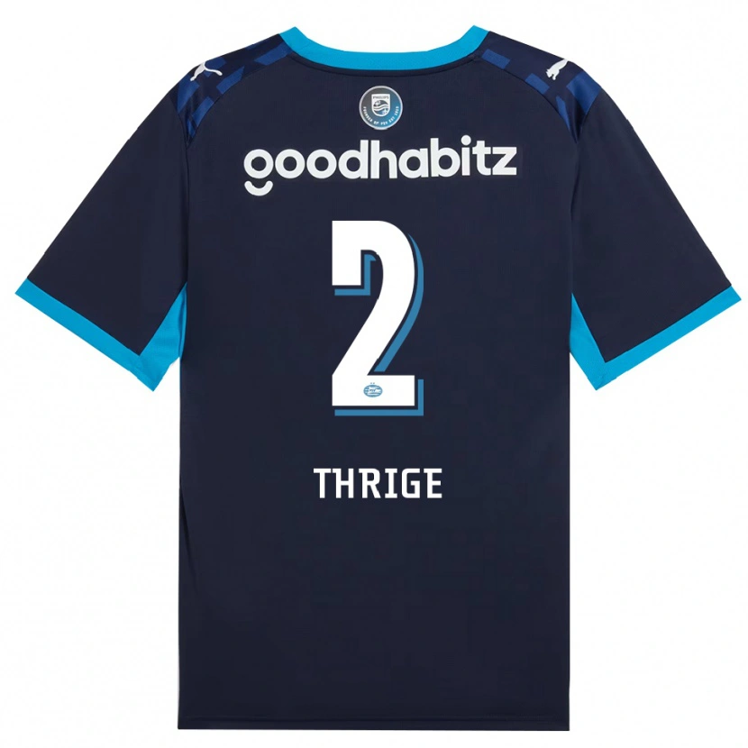 Danxen Kinder Sara Thrige #2 Himmelblau Königlichblau Ausweichtrikot Trikot 2026/27 T-Shirt Schweiz